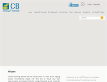 Tablet Screenshot of cbfinancial.com.au